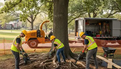 Arbor Tree Care protects tree roots in Harrisburg, PA with professional root protection services