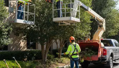 Shrub removal service in Harrisburg, PA by Arbor Tree Care for safe overgrown shrub removal
