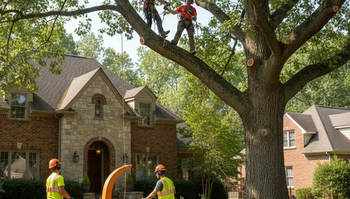 Tree service professionals in Harrisburg, PA providing safe tree removal and trimming services
