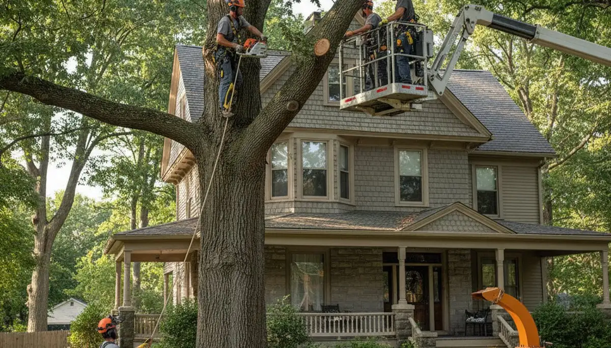 Tree service team in Harrisburg, PA providing professional tree trimming and removal