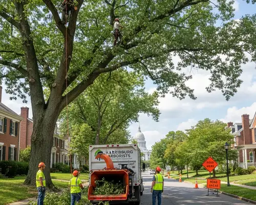 Tree trimming services in Harrisburg, PA for established canopy care
